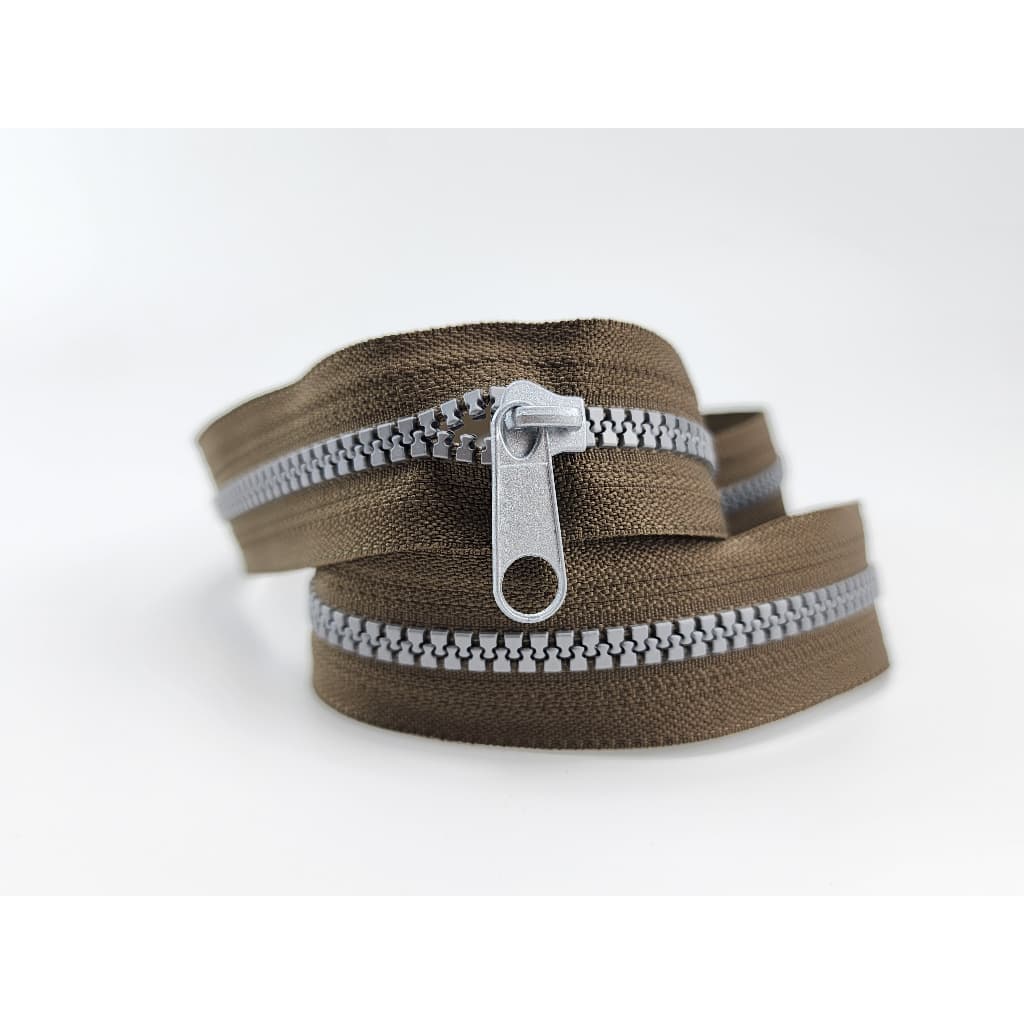#5 Zipper ซิปตัดฟันกระดูก เบอร์ 5 ซิปเมตร ซิปหลา ซิปพลาสติก ซิปแฟชั่น ซิปกระเป๋า พร้อมหัวซิป รูปที่ 8