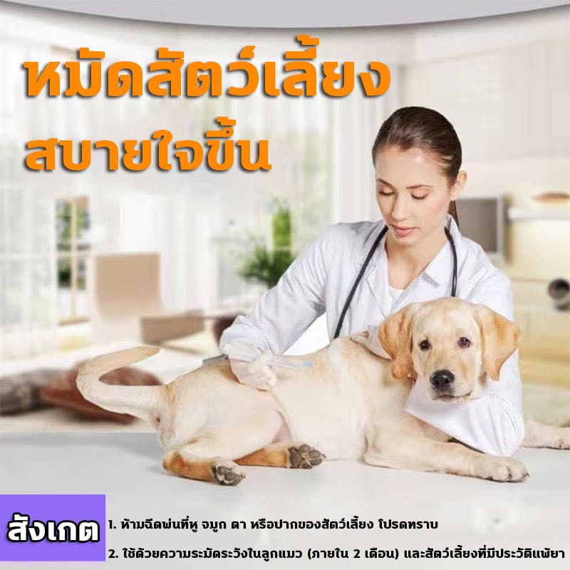 ยาฉีดเห็บหมัด สเปรย์กำจัดเห็บหมา กำจัดเห็บหมัดหมา สเปรย์ฆ่าเห็บหมัด เห็บหมัดสุนัข 500ml สเปรย์ฉีดสำหรับสุนัขและแมว รูปที่ 2