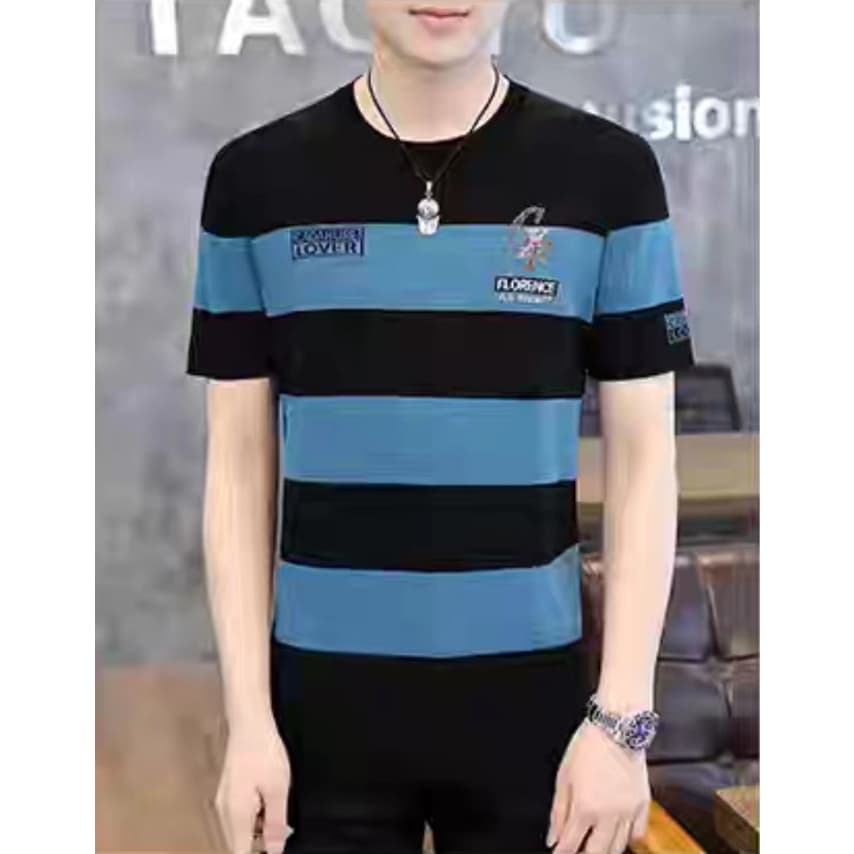 ใหม่ เสื้อยืดคอกลมแขนสั้นผู้ชาย ผ้านิ่มใส่สบายไม่ร้อน รูปที่ 8