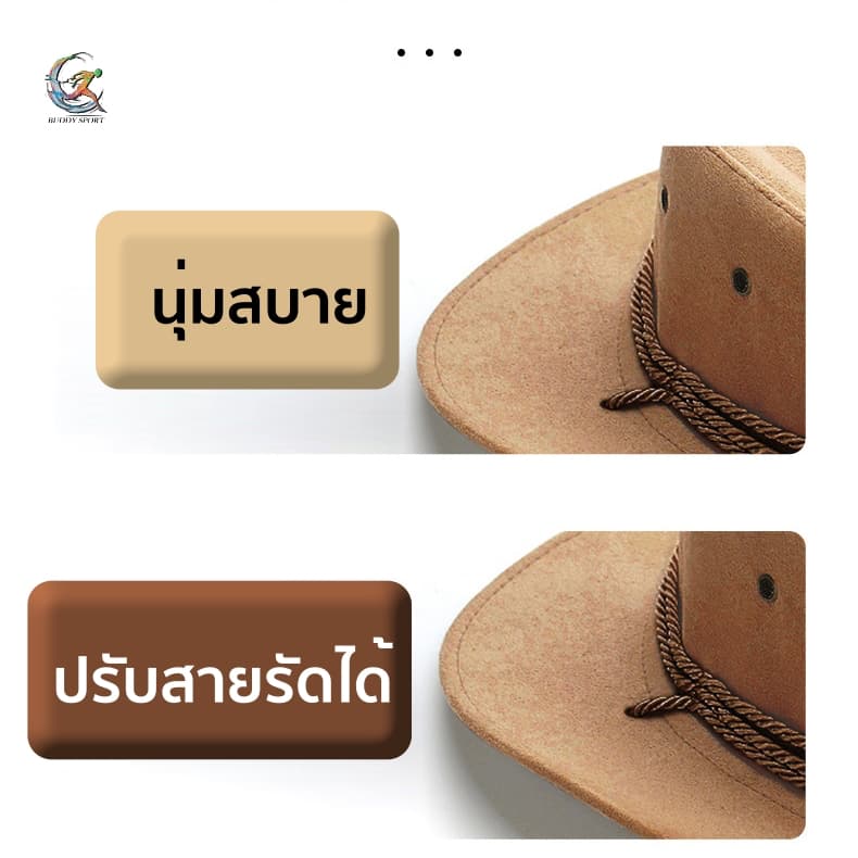 หมวกคาวบอย Sheriff หมวกนายอำเภอ X18 American Vintage Style 05X18 รูปที่ 6