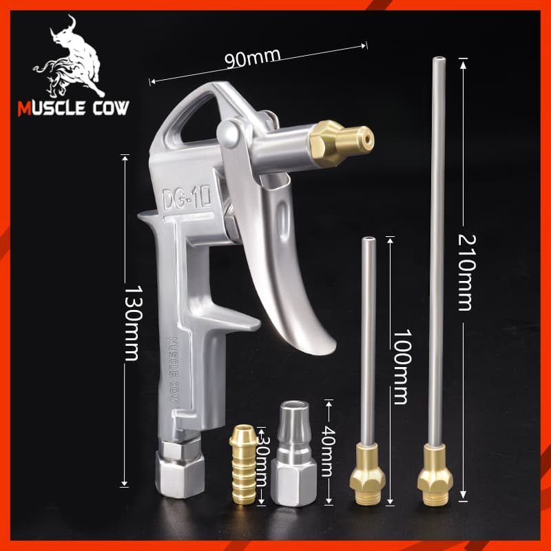 MUSCLE COW ปืนฉีดลม ชุดปืนฉีดลม 5 ตัว/ชุด 3-Ways Air Blow Gun ปืนเป่าลม ปืนลม ปืนยิงลม 3 ปาก พร้อมข้อต่อ ปั๊มลม รูปที่ 6