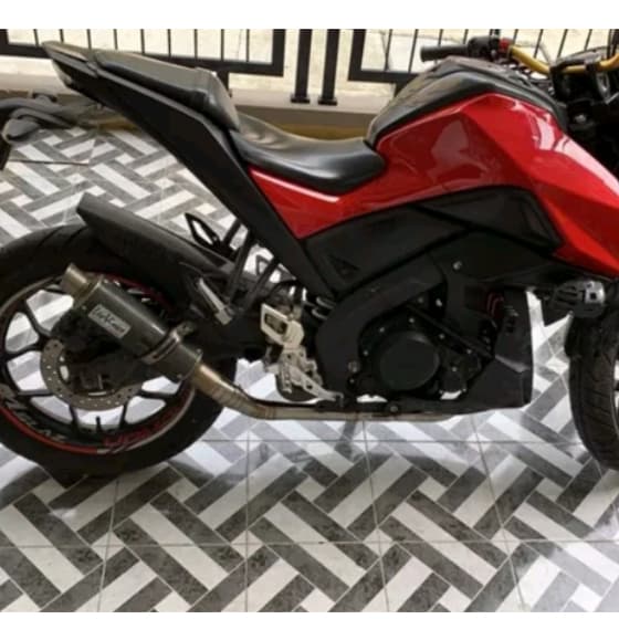 คอฟลู คอท่อ YAMAHA M-Slaz, R15 ปีเก่า แสตนเลสเกรด 304 อย่างดีสวมปลายท่อแต่งขนาด 2 นิ้ว รูปที่ 7