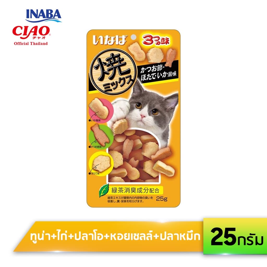 INABA ขนมแมวซอฟท์ บิต มิกซ์ ปริมาณ 25 กรัม รูปที่ 5