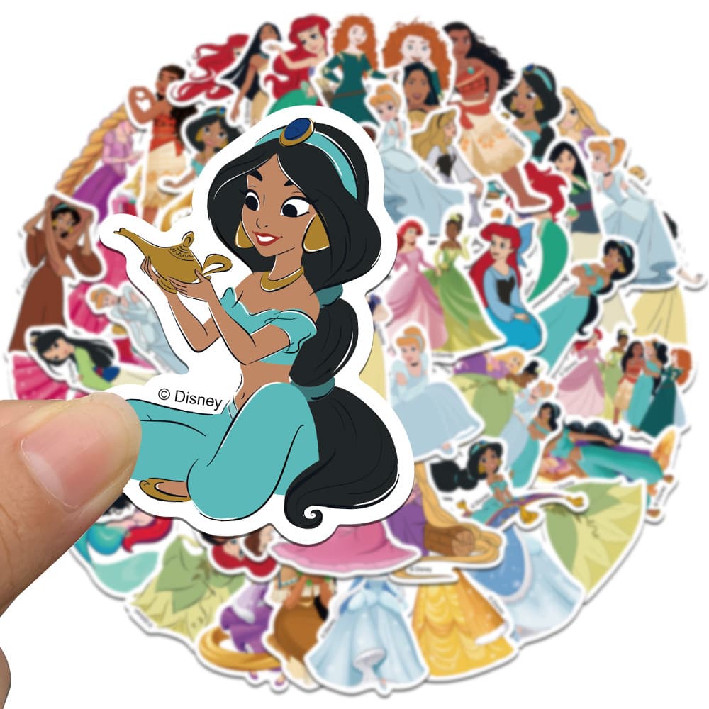 Disney Princess ดิสนี่ย์ ปริ๊นเซส 50แผ่น กันน้ำ สติ๊กเกอร์ Alice in Wonderland อลิซในแดนมหัศจรรย์ sticker รูปที่ 9