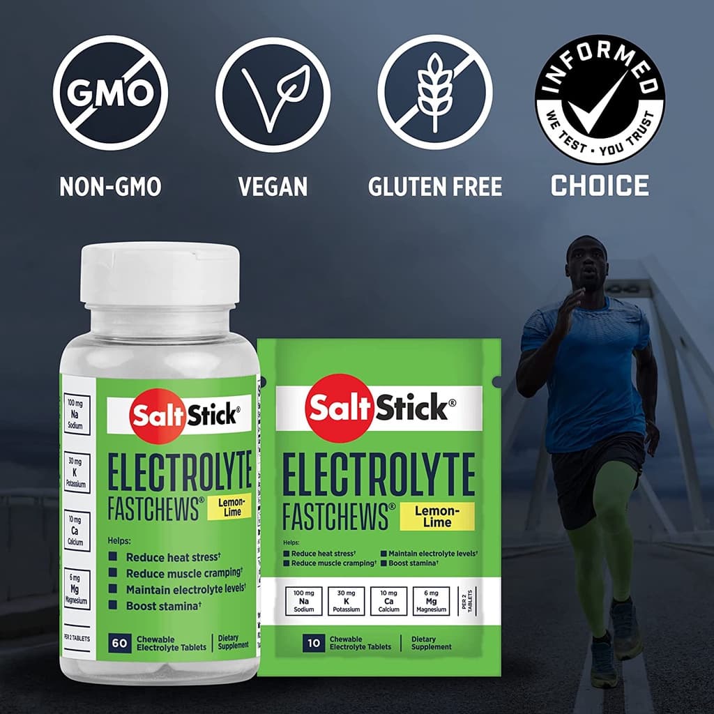 Saltstick Fastchew เกลือแร่เม็ด แบบเคี้ยว ซอง : 10 ชิ้น กันตะคริว ชดเชยเกลือแร่ เก็บรักษาได้นาน รูปที่ 4