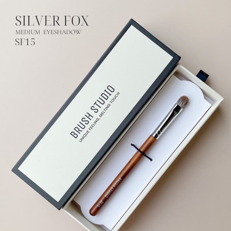 BRUSH STUDIO : SF15 Silver Fox Medium Eyeshadow Brush แปรงแต่งตาขนจิ้งจอกเงินขนาดกลาง รูปที่ 7