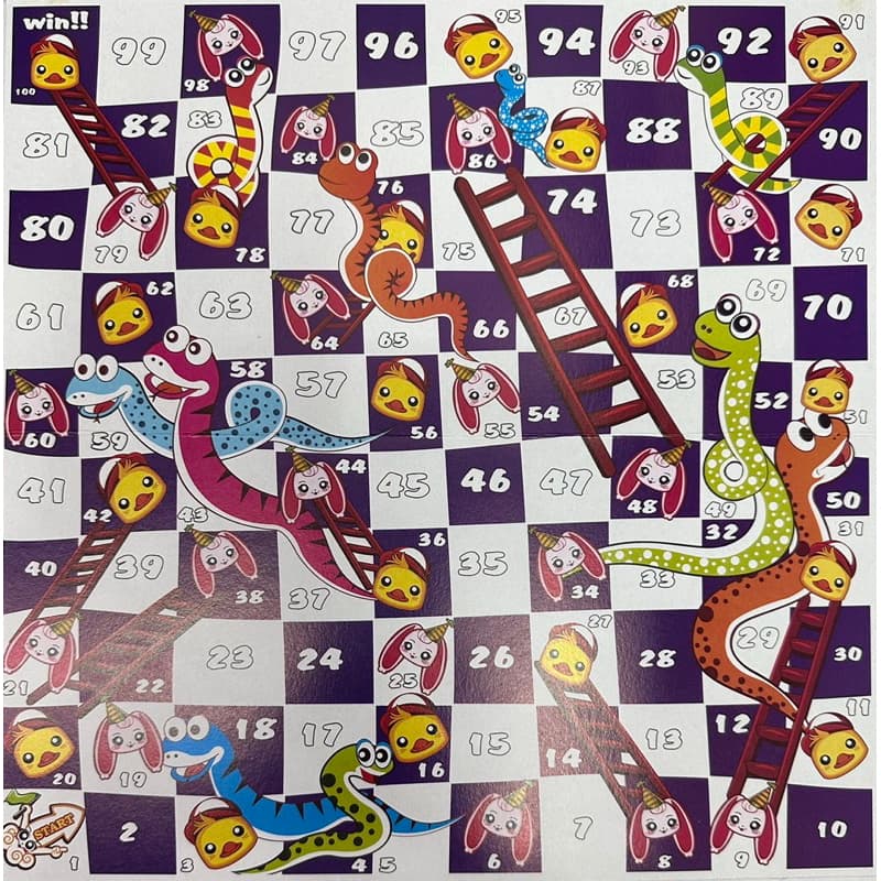 เกมบิงโกสเตรท Bingo Straight 3 in 1 แถมเกมบันไดงูและกระดานหมากฮอส เกม บอร์ดเกม เกมครอบครัว รูปที่ 5