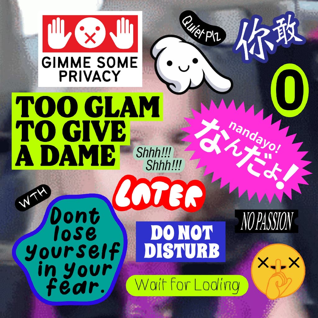 สติกเกอร์ไดคัทกันน้ำ - WTH Vol.1 สำหรับตกแต่ง - Sticker Water Proof รูปที่ 1