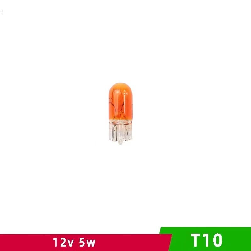 1 หลอด หลอดไส้ ขั้วเสียบ T10 หลอดไฟท้าย หลอดไฟเบรค อย่างดี 5W 12V 1 ไส้ แบบเสียบ มีหลายสีให้เลือก รูปที่ 5