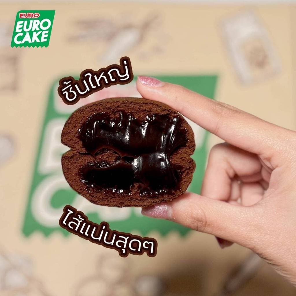 EURO CAKE ยูโร่เค้ก Belgian Chocolate 30g กล่องละ 10 ชิ้น รูปที่ 3