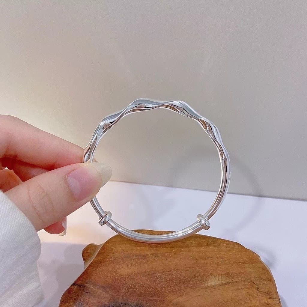 กำไลข้อมือแฟชั่น กำไลข้อมือแบบบิดเกลียว สร้อยข้อมือ กำไล เครื่องประดับผู้หญิง สไตล์เกาหลี B78 รูปที่ 8