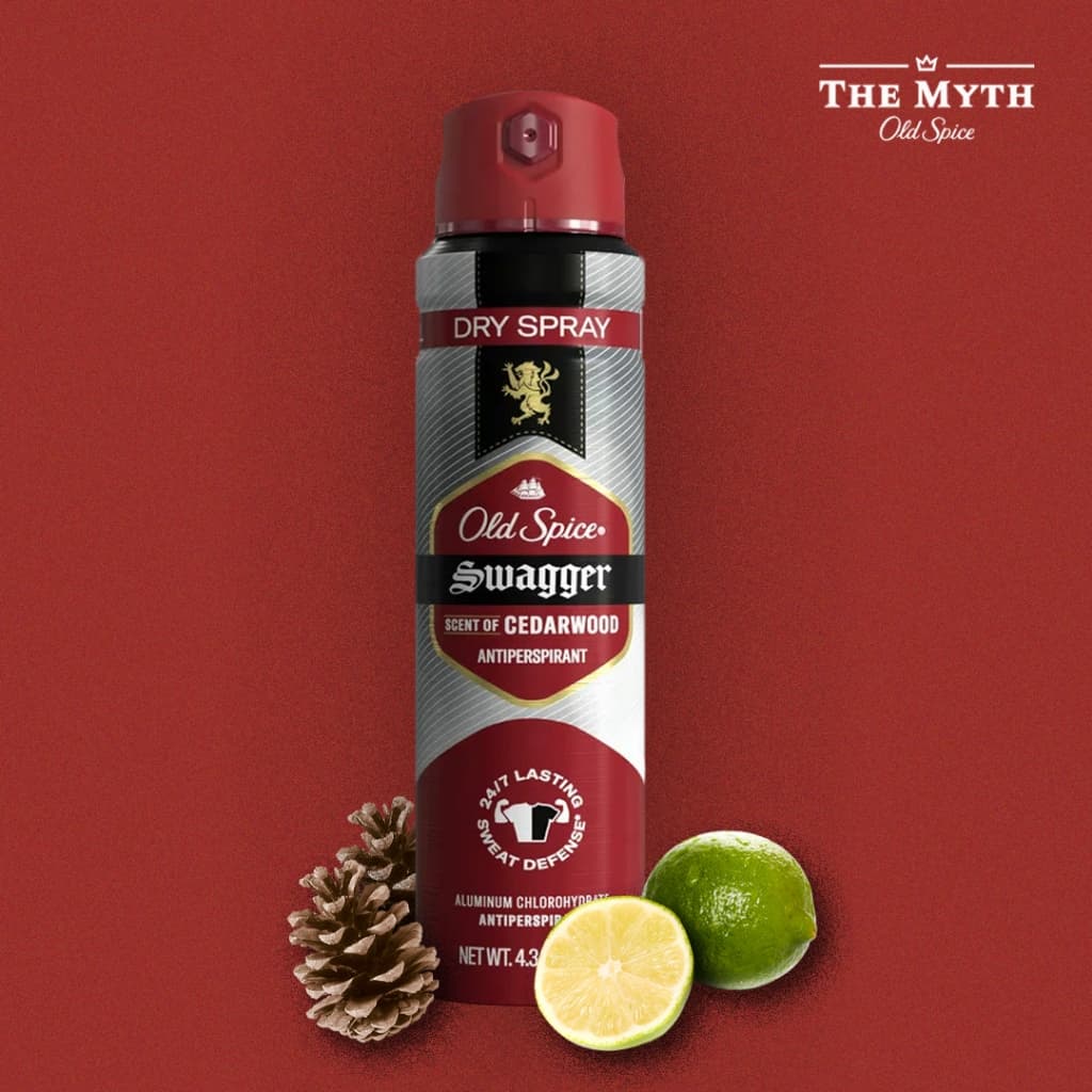 *ของแท้นำเข้าจากUSA* Old Spice Dry Spray รวม สเปรย์ 122g คุมเหงื่อและระงับกลิ่นกาย คล้ายเนื้อขาว รูปที่ 7