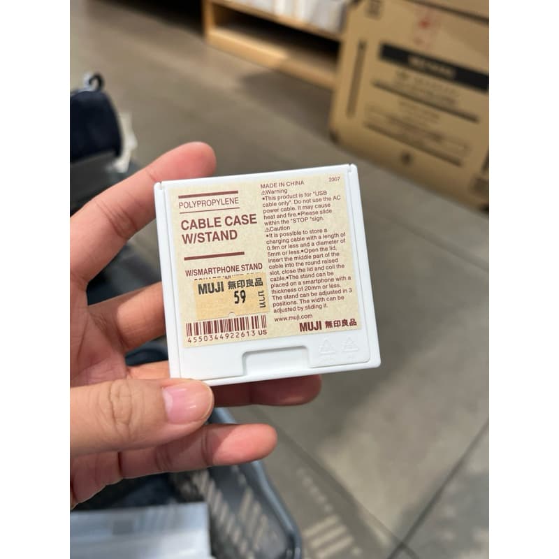 ‼NEW 2in1‼ MUJI กล่องเก็บสายชาร์จ เก็บหูฟัง มูจิ รูปที่ 9