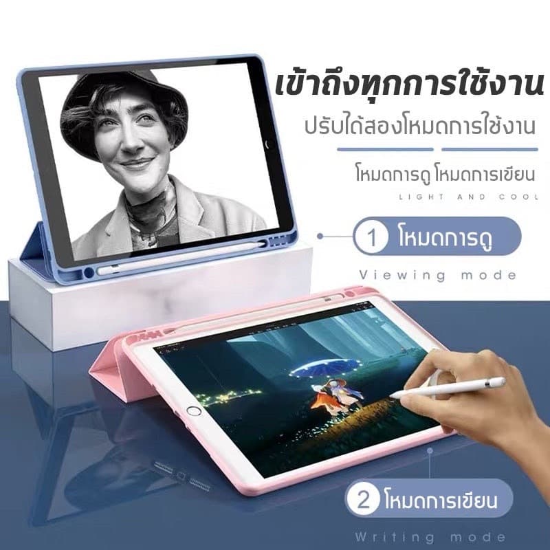 เคสฝาพับ พาสเทว ปี 2023 SAMSUNG Galaxy Tab A9 2023 A11 A9Plus A11Plus S11 S10lite S9Fe Plus S7 S7FE A8 ใส่ปากกาได้ 008 รูปที่ 4