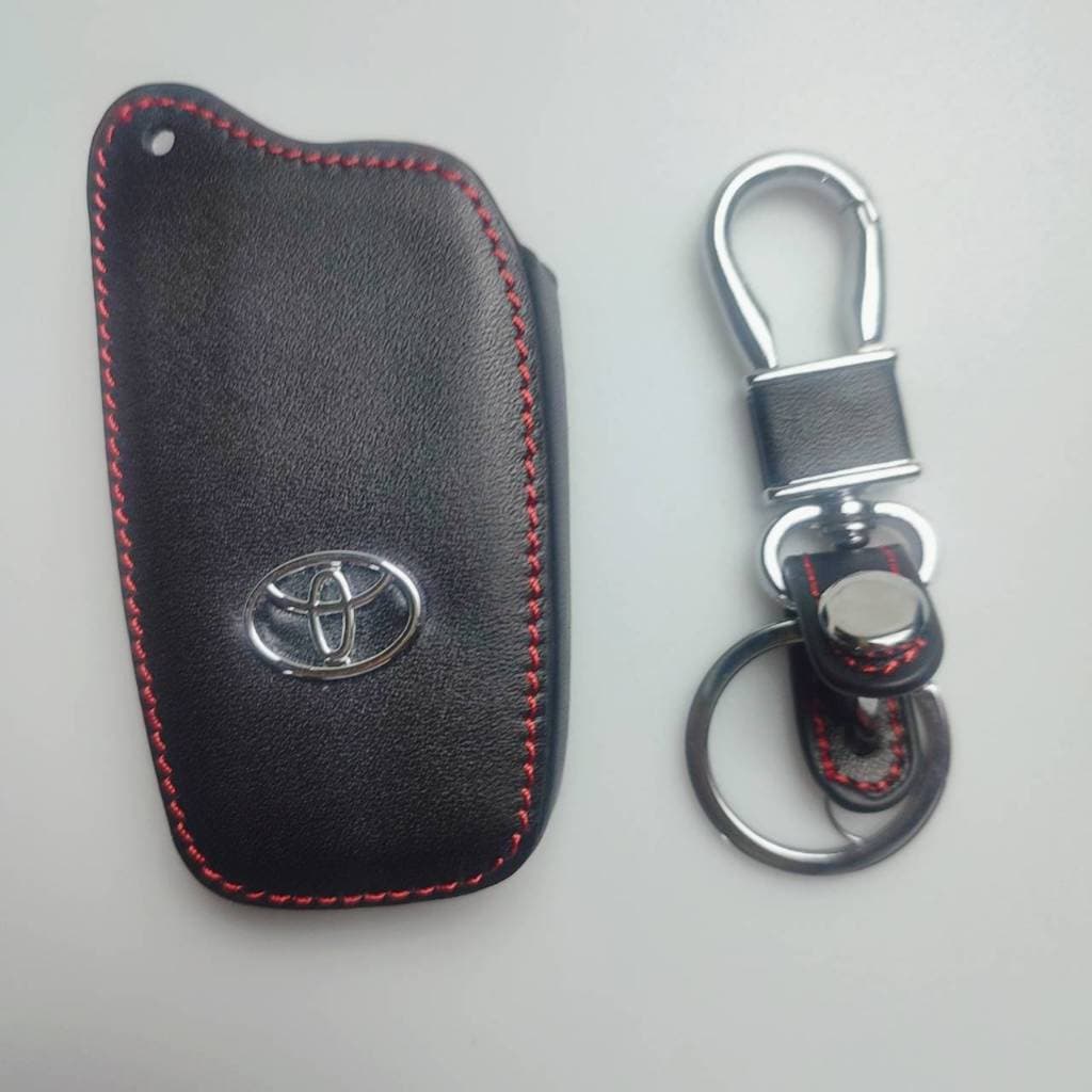 ซองหนัง ใส่กุญแจรีโมทรถยนต์ Toyota Hilux Revo,Cross,Fortuner,Rocco Smat Key 3 ปุ่ม รูปที่ 2