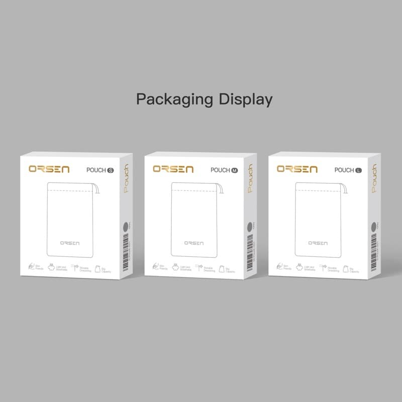 Orsen By Eloop กระเป๋า Pouch BAG E14 ซองกำมพหยี่ เก็บพาเวอร์แบงค์ เล็กกระทัดรัด สินค้า รูปที่ 6
