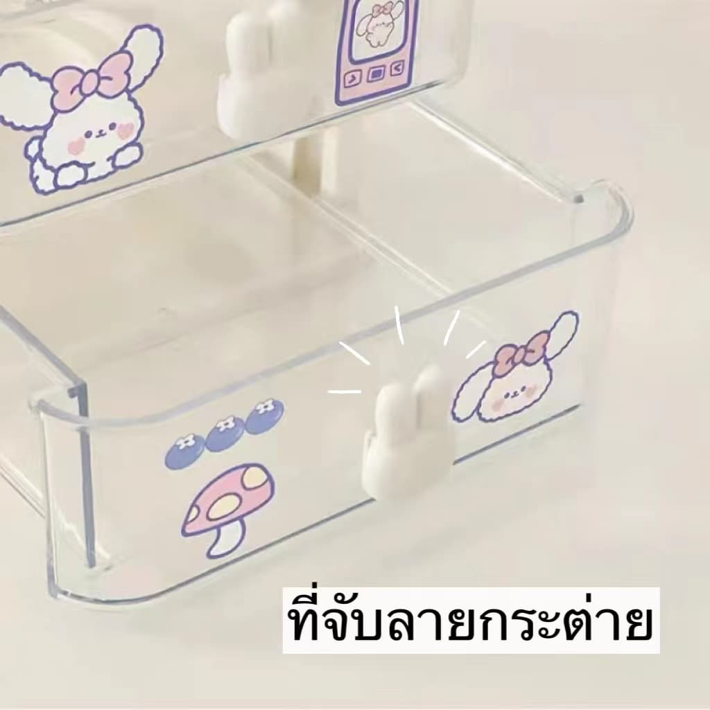 กล่องเก็บเครื่องเขียน แถมสติ๊กเกอร์ ของจัดโต๊ะน่ารัก ชั้นวางตั้งโต๊ะ กล่องเก็บของ กล่องเก็บของตั้งโต๊ะ รูปที่ 8