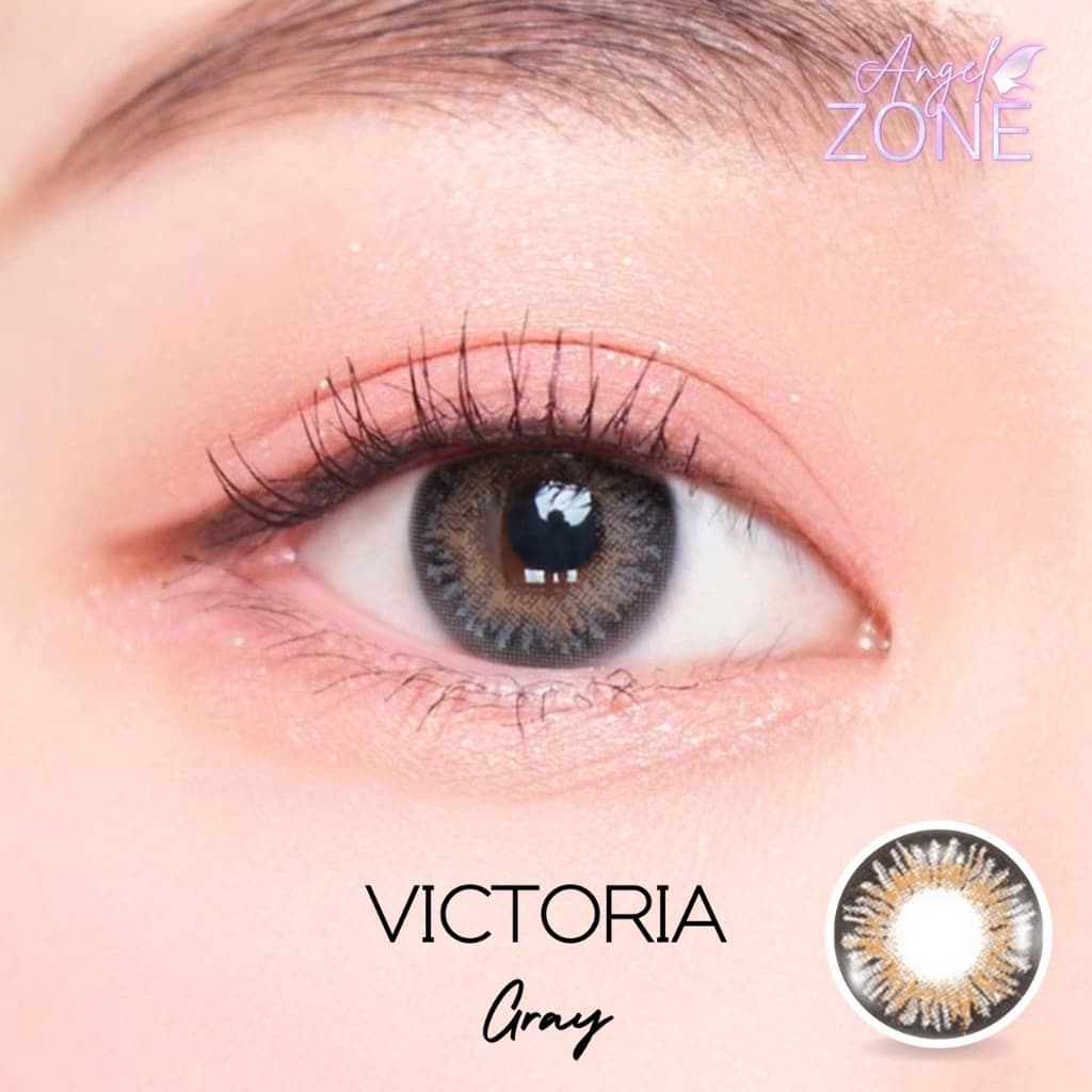 Angel Zone คอนแทคเลนส์ รุ่น Victoria Gray 14.2 (รองรับสายตาปกติและค่าสายตาสั้น -0.50 ถึง -7.00) รูปที่ 6