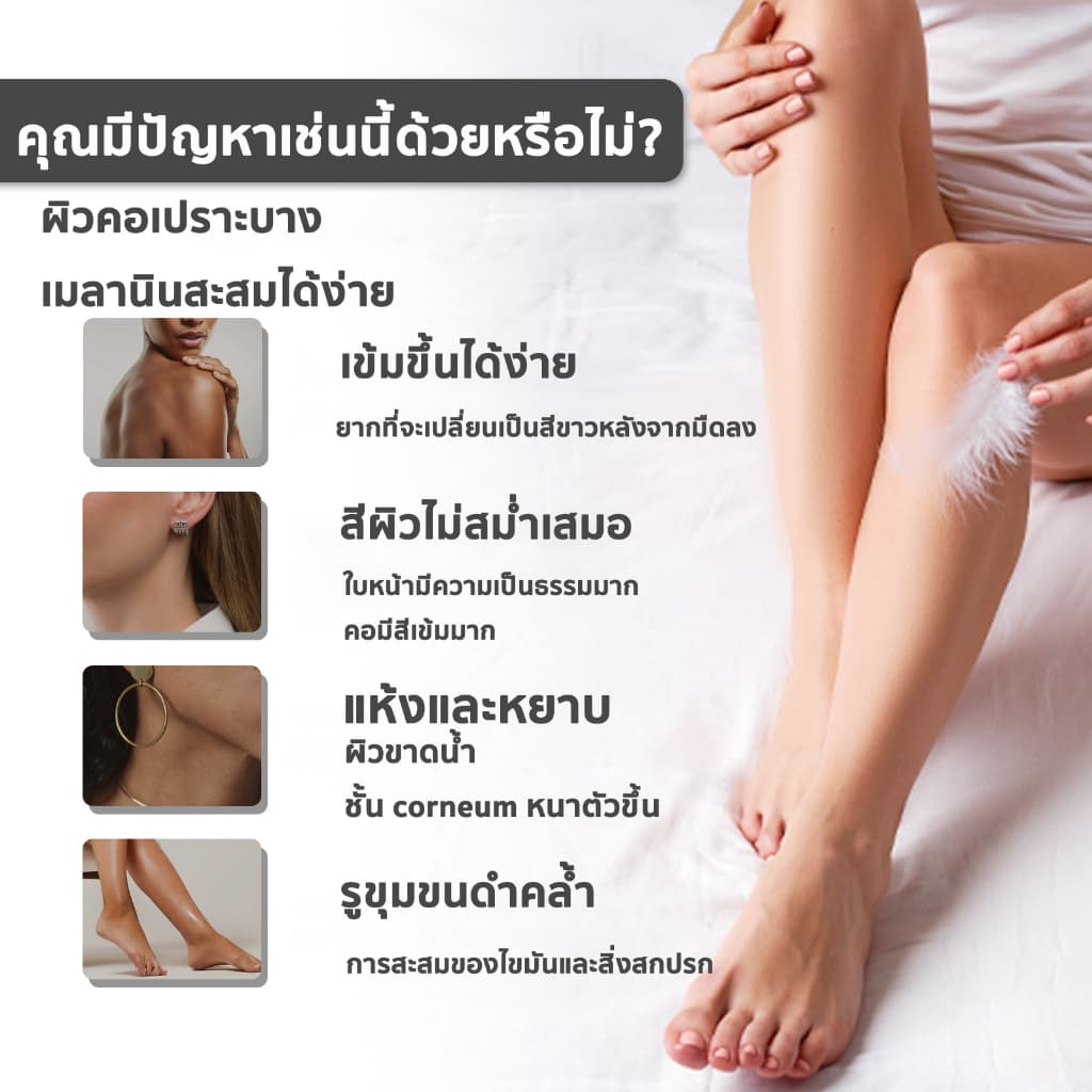 ครีมไวท์เทนนิ่ง ครีมทาขาหนีบดำ30ml หมดปัญการักแร้ดำ ครีมทาคอดำ รูปที่ 6