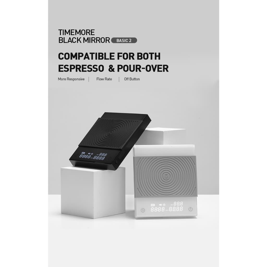 TIMEMORE Black Mirror Basic+ / basic2 Coffee Scale เครื่องชั่งกาแฟ เครื่องชั่งกาแฟดิจิตอล ประกันศูนย์ไทย 1 ปี รูปที่ 2