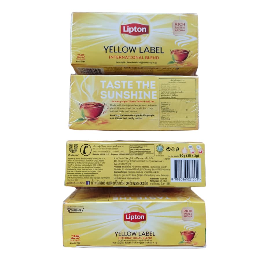 Lipton ชาลิปตัน แบบซองจุ่ม 25 50 และ 100 ซอง กลิ่นหอม รสชาติดี สุดๆ รูปที่ 2