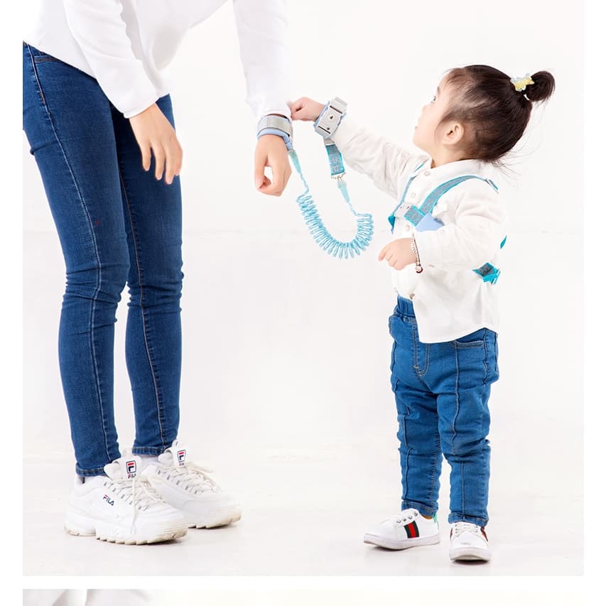เชือกจูงข้อมือเด็ก เชือกจูงเด็ก 1.5M/2M/2.5Mเหมาะสำหรับเด็ก สะท้อนแสงเด็กวัยหัดเดินสายรั้งสำหรับจูงเด็กAnti Lo รูปที่ 9