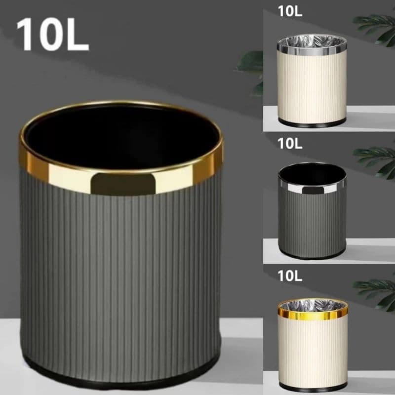 ถังขยะพลาสติกลายมินิมอลหนา2ชั้นกันน้ำกันไฟ รูปที่ 7