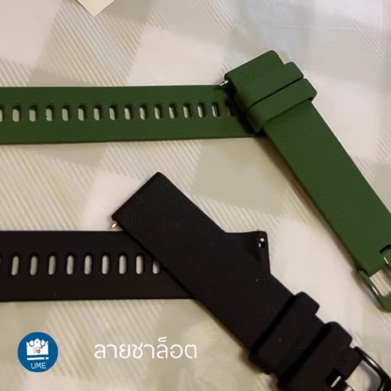 สายนาฬิกา CAC Amazfit Huami Amazfit Bip Bit 3 / S / U /BIP U Pro:Black,20mm dt89 dt96 d88 pro GW33 รูปที่ 6