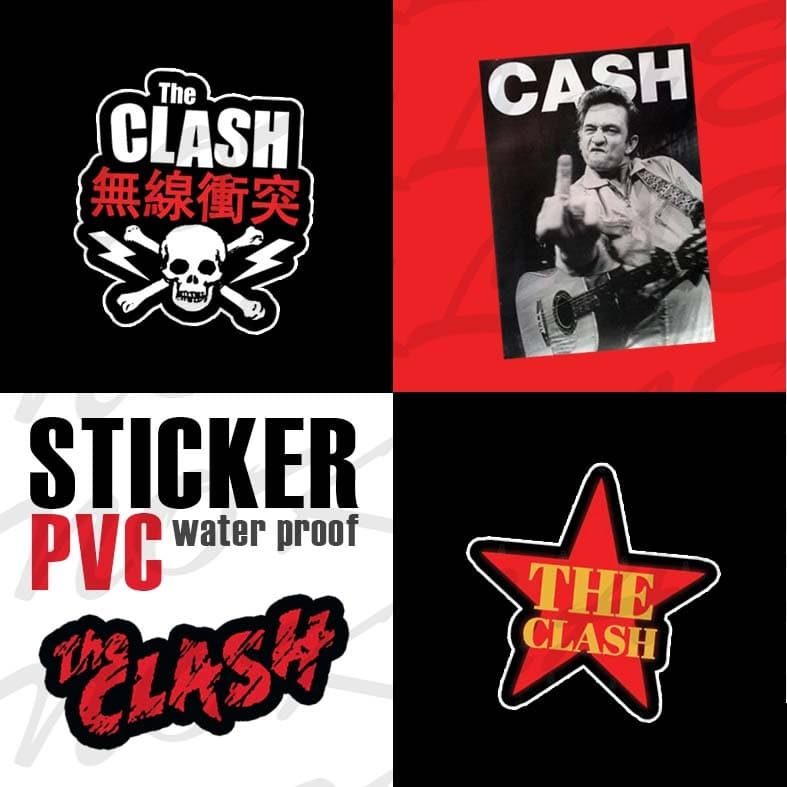 สติ๊กเกอร์วงดนตรี ต่างประเทศ Sticker THE CLASH/ACDC/KORN/SLIPNROT/GREENDAY/NOFX/SEX PISTOLS/MISFITS รูปที่ 2