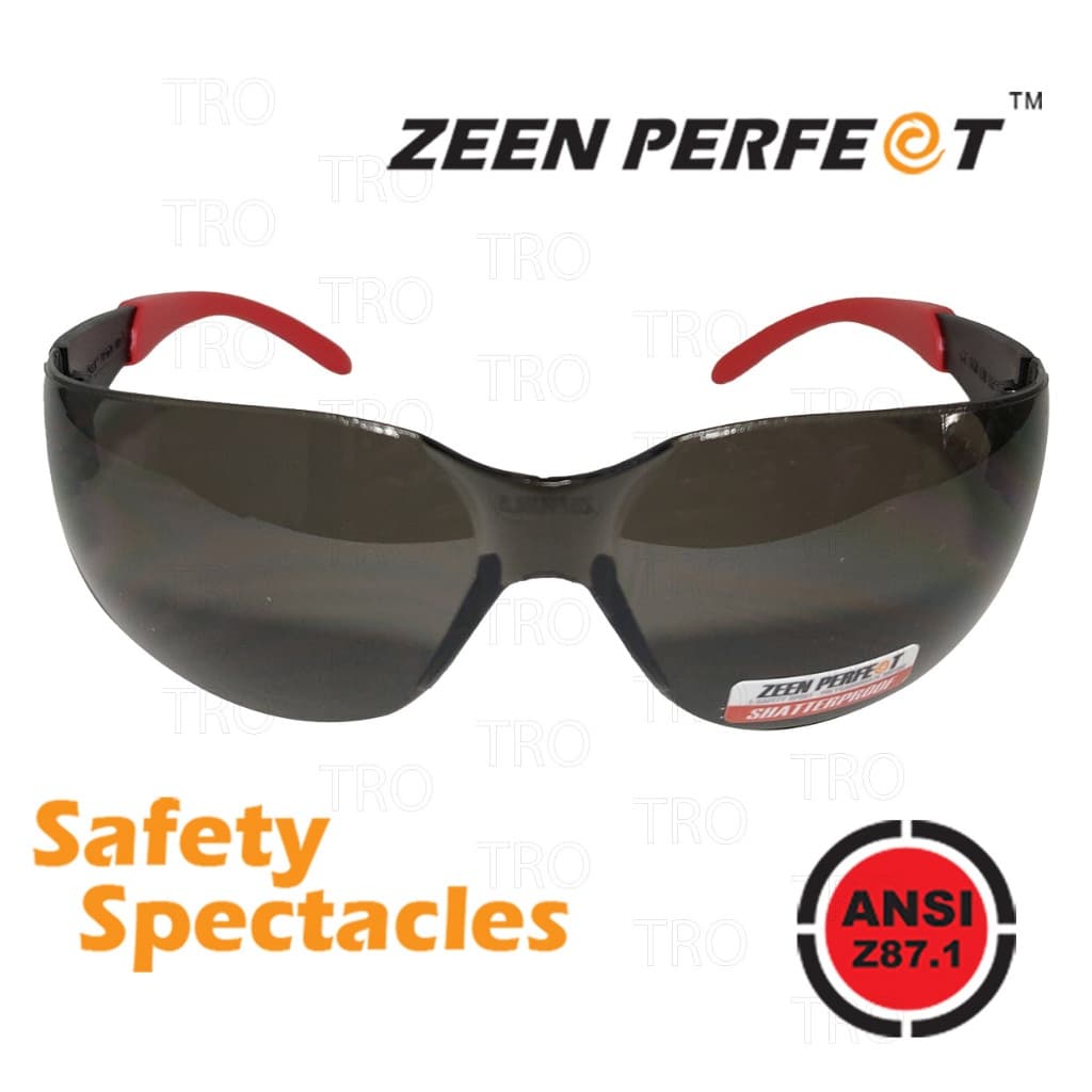 แว่น Safety ZEEN PERFECT รุ่น 9060TIP ขาสี Passes ANSI Z87.1 USA Standard ALL UV Protection รูปที่ 2