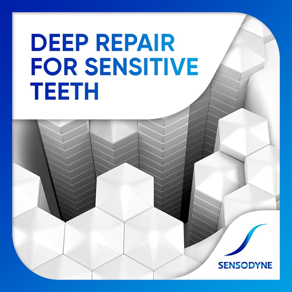 เซ็นโซดายน์ ยาสีฟันรีแพร์แอนด์โพเท็ค ไวท์เทนนิ่ง 100 กรัม SENSODYNE REPAIR PROTECT WHITENING 100 G. รูปที่ 4