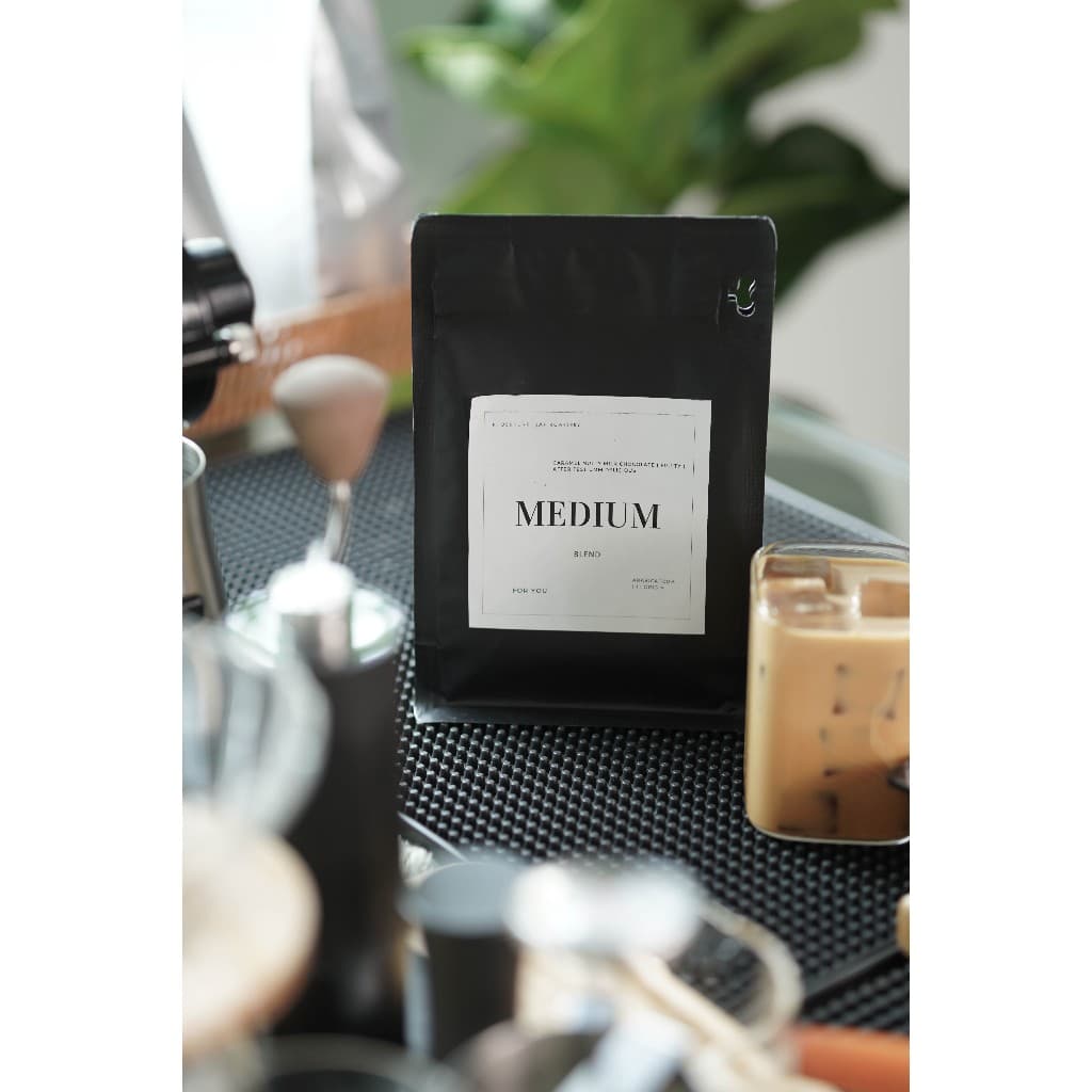 เมล็ดกาแฟคั่วกลาง กาแฟเบลน ไทย&ลาว&บลาซิล Medium blend กาแฟอราบิก้า, Arabica, Premium+, รสชาติเปรี้ยวอมหวาน ชงได้ทุกเมนู รูปที่ 4