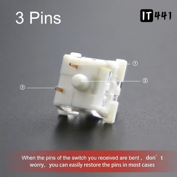 Outemu Switch Keyboard สวิตซ์คีย์บอร์ด 3 Pin มีครบทุกสี รูปที่ 4