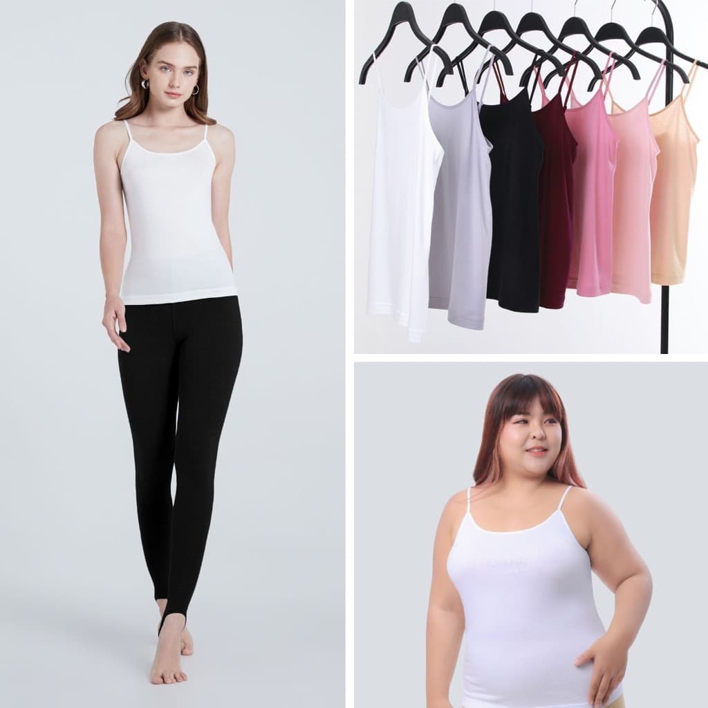 CHERILON EcoWear เชอรีล่อน เสื้อสายเดี่ยว สายเดี่ยว ผ้านุ่มมาก เย็นสบาย ระบายอากาศดี สายบ่าปรับได้ NIC-BSVRY1 NIC-BSVRY3 รูปที่ 1