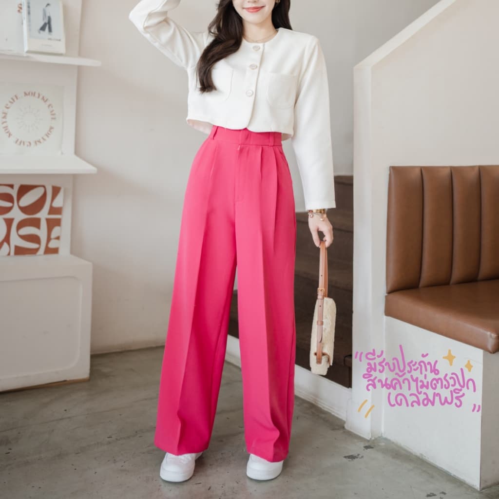 Miki_SP003 ผ้าพรีเมี่ยมมาใหม่ล่าสุด ขากระบอกใหญ่ เหมาะสำหรับสาวเอวเล็กสะโพกใหญ่สุดๆ ใส่ได้ทุกโอกาส รูปที่ 6