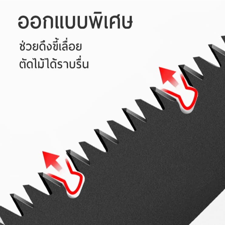 เลื่อยตัดไม้ อเนกประสงค์ พับได้ ฟันทรงฉลาม ขนาดพกพา สะดวกประหยัดแรง AG20 รูปที่ 3