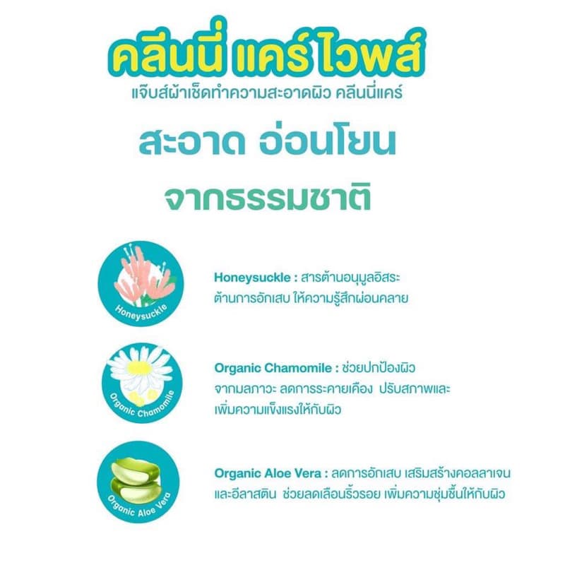 JABS Cleanie Care Wipes ทิชชู่เปียกทำความสะอาด แจ๊บส์ คลีนนี่แคร์ ไวพส์ รูปที่ 5