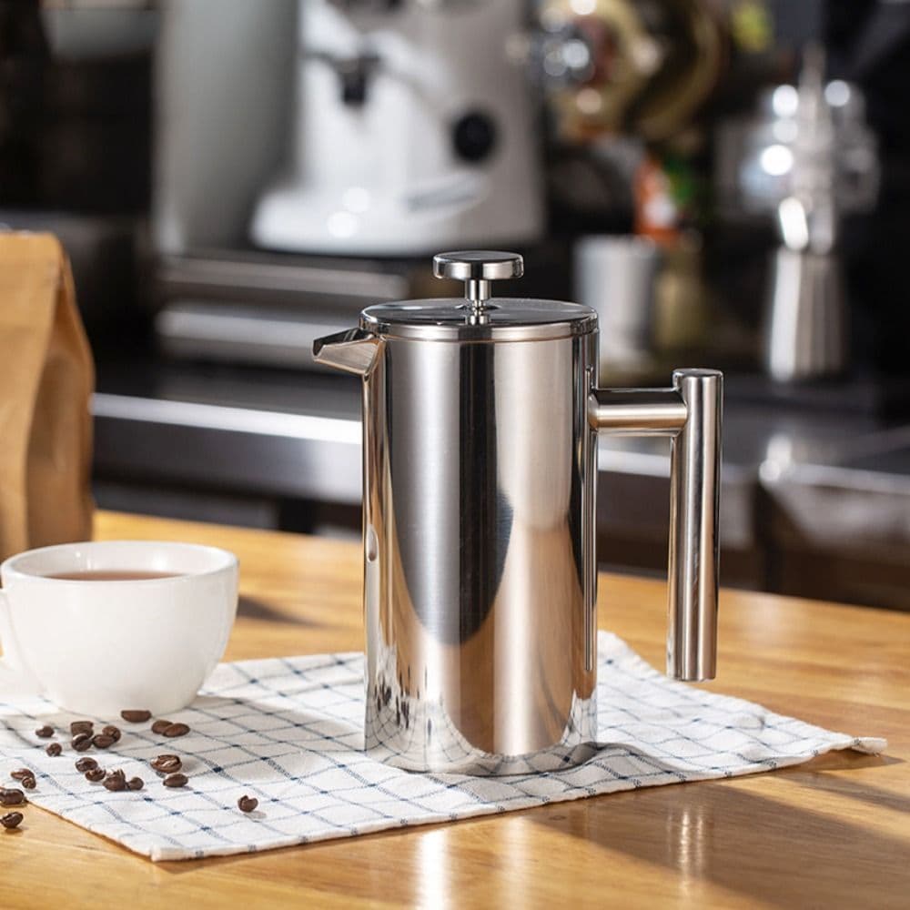 350ml/800ml/1000ml เฟรนเพรส French Coffee Maker กาชงกาแฟ เหยือกชงกาแฟ เครื่องชงชาสแตนเลส ที่ชงกาแฟสด รูปที่ 1