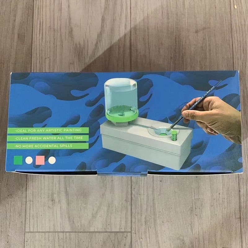 ถังล้างพู่กันพู่กัน Brush Washer สำหรับล้างแปรง สะดวก รวดเร็ว สามารถเปลี่ยนน้ำได้โดยอัตโนมัติ Brush Rinser รูปที่ 8