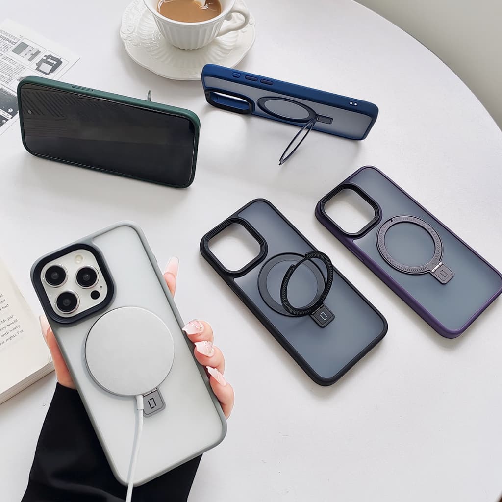 case เคสอะคริลิคชาร์จได้ตั้งได้ หลังด้าน สำหรับไอโฟน 11,12,13,14,15，16，Pro，max for iPhone 11 16Promax 14Promax 15Promax รูปที่ 4