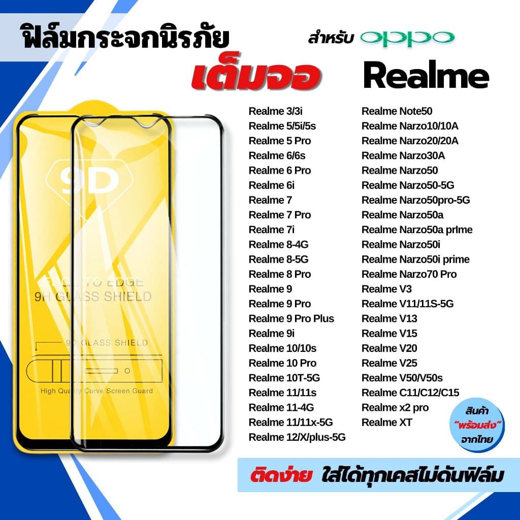ฟิล์ม realme 15 14 neo7se neo7 v60 v50 note60x 12 12x รูปที่ 2