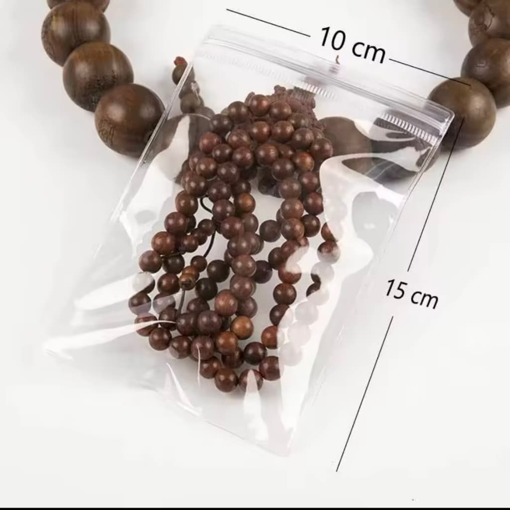 100 ใบ ถุงซิป PVC ใสขาว ใส่เครื่องประดับ คุณภาพดี แพ็คละ 100 ใบ ถุงล็อค รูปที่ 7