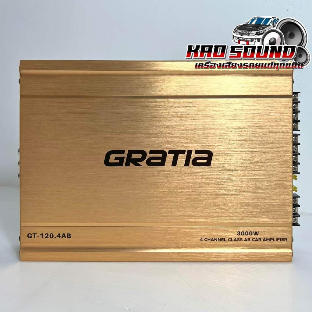 GRATIA เพาเวอร์แอมป์ ขับกลาง แบรนด์ดัง รุ่น GT-120.4AB เพาเวอร์ คลาสAB 4ชาแนล กำลังขับ3000วัตต์ ขับกลางแหลมได้16ดอกสบายๆ รูปที่ 2