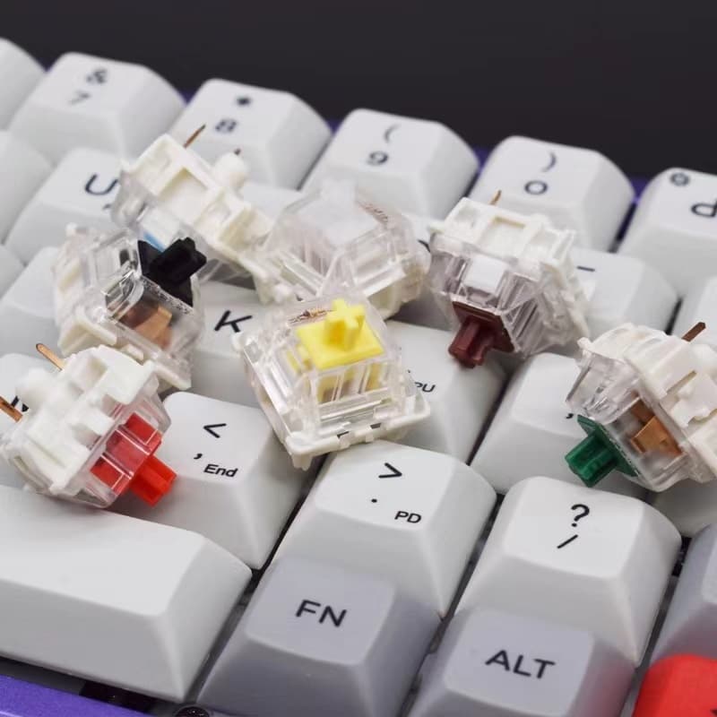 Switch Red Switch,Blue Switch ปุ่มสวิตช์ Mechanical Keyboard 2 ขา รูปที่ 2