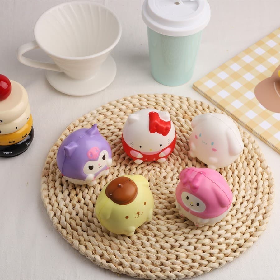สกุชชี่ลาย Sanrio และสัตว์แฟนตาซี ของบีบเล่นการ์ตูน บีบคลายเครียด ของเล่นบีบๆบริหารมือ บรรจุถุงตาข่าย กลิ่นหอม รูปที่ 5