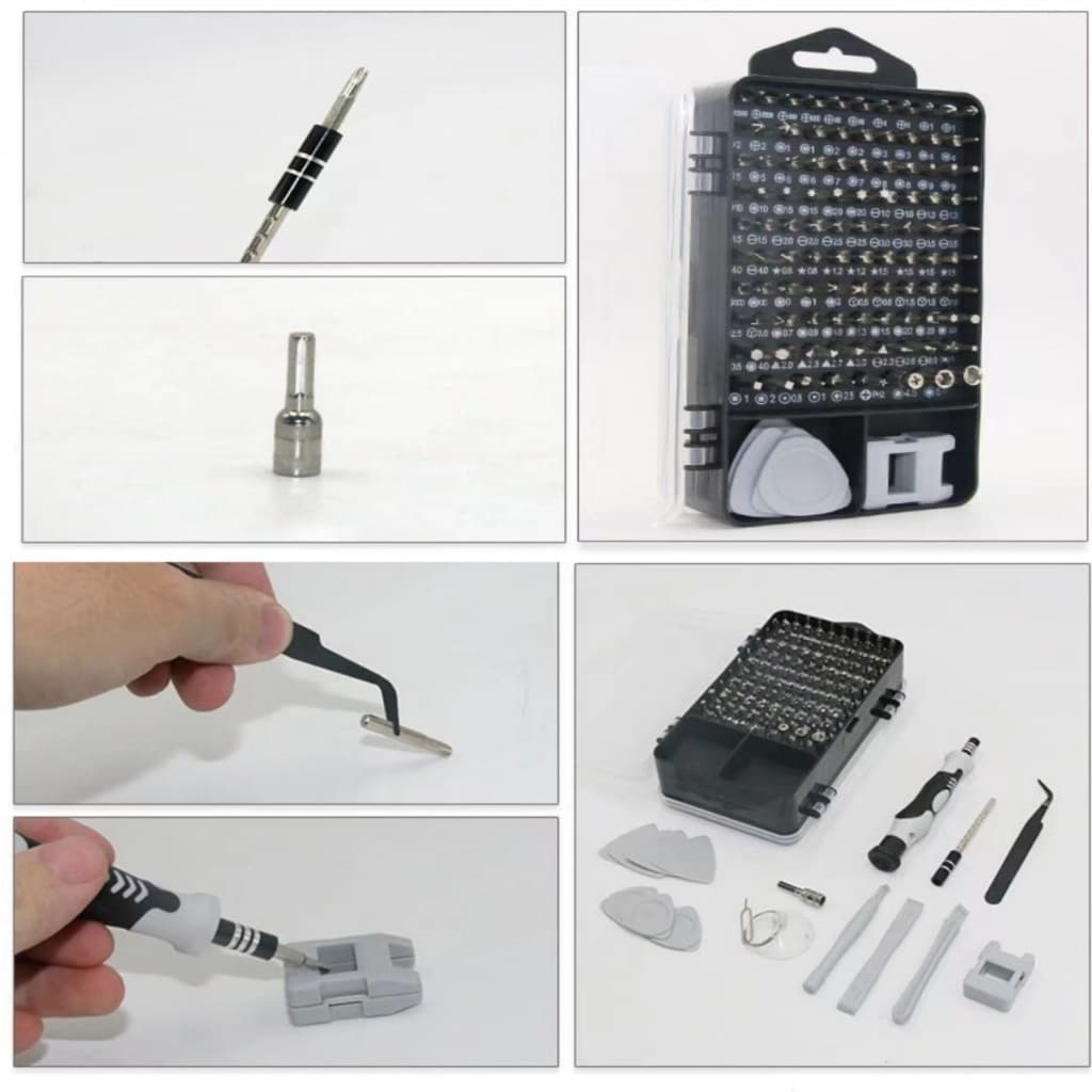 115-in-1ชุดไขควง Precision Torx Phillips Hex Head ชุดไขควงแม่เหล็ก รูปที่ 6