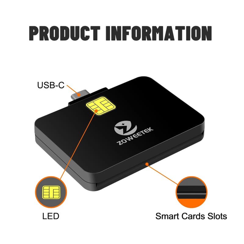 เครื่องอ่านบัตรประชาชนสำหรับมือถือ แอนดรอยด์ Type C Smart Card Reader For Android รูปที่ 6