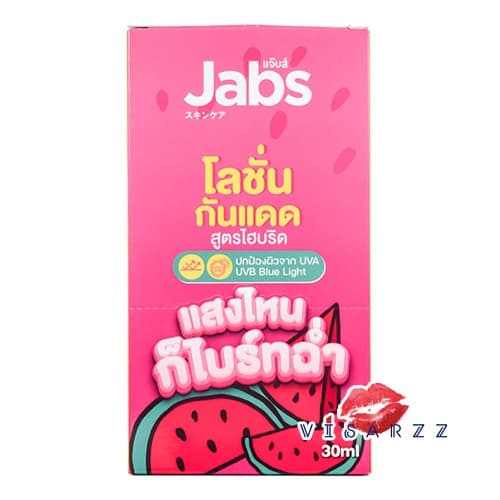 Jabs Watermelon Smoothie Lotion SPF50+ PA+++ 220mL / 30mL x 4 ซอง แจ๊บส์ครีมกันแดดแตงโม เพิ่มความชุ่มชื้น รูปที่ 4