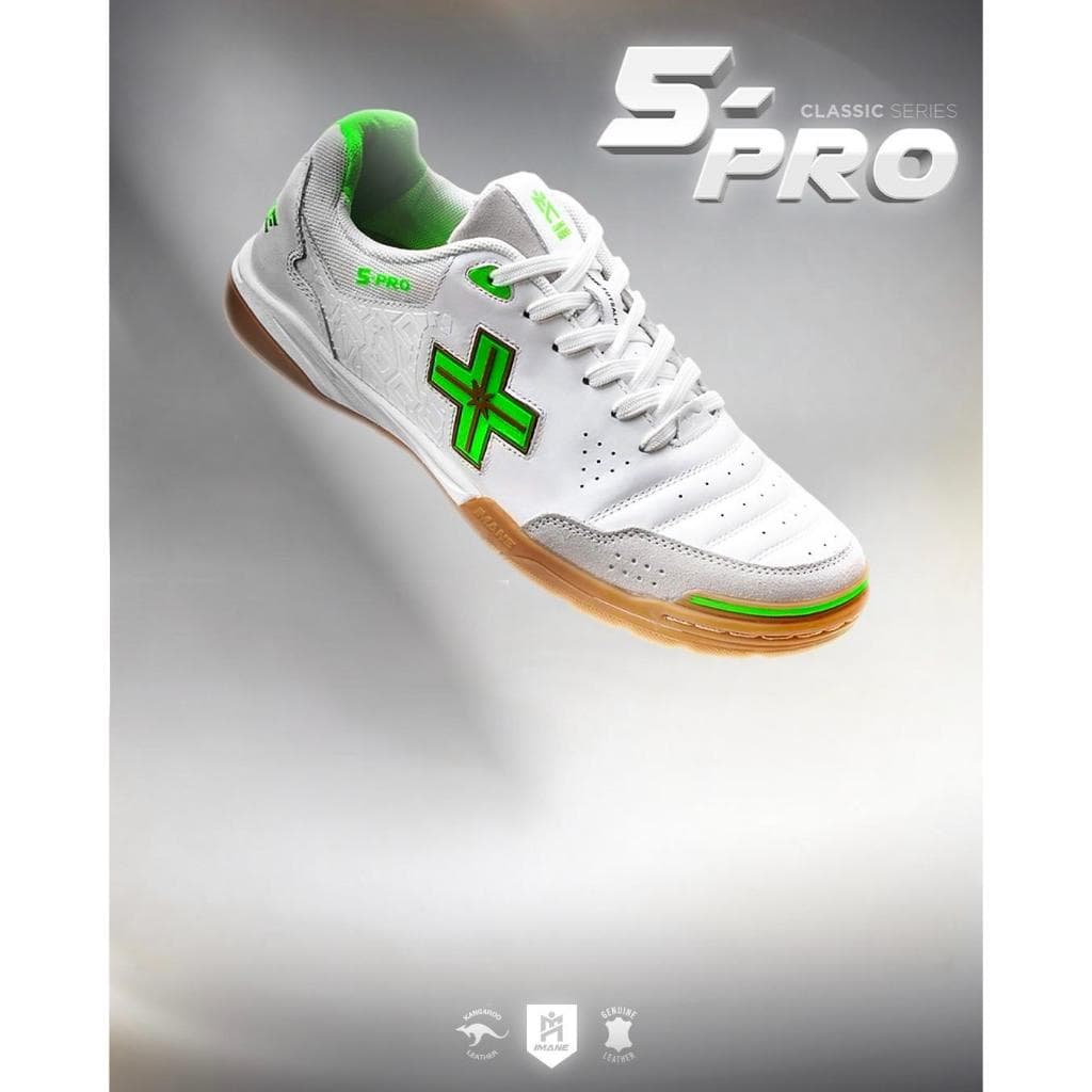 รองเท้าฟุตซอล IMANE FUTSAL 5PRO NAPPA IMF1 002] รองเท้าหนังแท้ บาลานซ์น้ำหนักได้ดี IMANE x Mini Mall รูปที่ 8