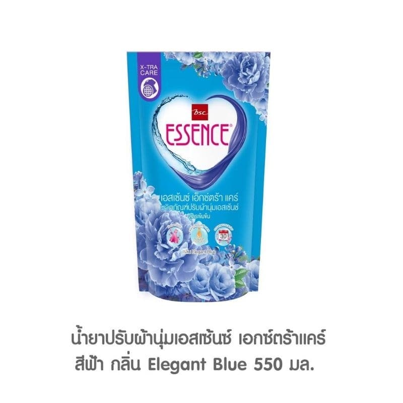 ปรับผ้านุ่มสูตรเข้มข้นเอสเซ้นเอ็กซ์ตร้าแคร์สูตรใหม่นุ่มหอมยาวนาน30วันช่วยลดกลิ่นอับสกัดจากธรรมชาติขนาด550mlX3ถุงมี3กลิ่น รูปที่ 3